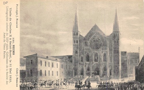 Cpa reims viste charles x - viste,