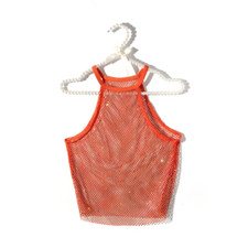 Femme Strass Dos Nu Haut