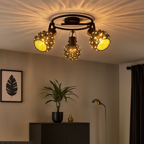 Plafonnier led flammes spots - flammes,