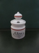 POT  OLIVES PORCELAINE