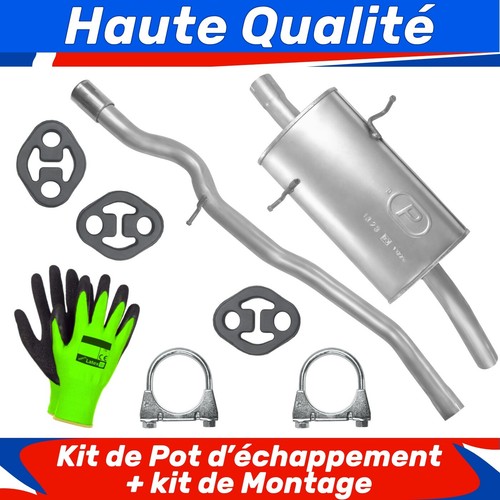 Kit pot échappement pour - kit, de