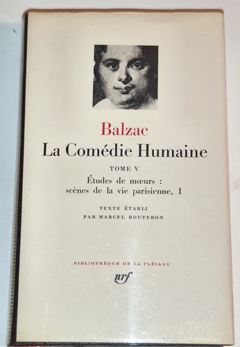 Livre pléiade balzac - -, la