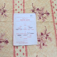 Liverpool Practice Match Reds v Blancs 1960/1 - Feuille unique