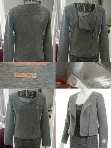 Veste matelassée grise - ,
