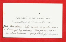 DO12-CARTE DE VISITE-AUTOGRAPHE-ANDRÉ BOULLOCHE-HOMME POLITIQUE