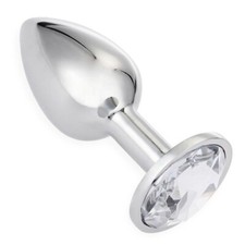 Rosebud plug anal bijou acier