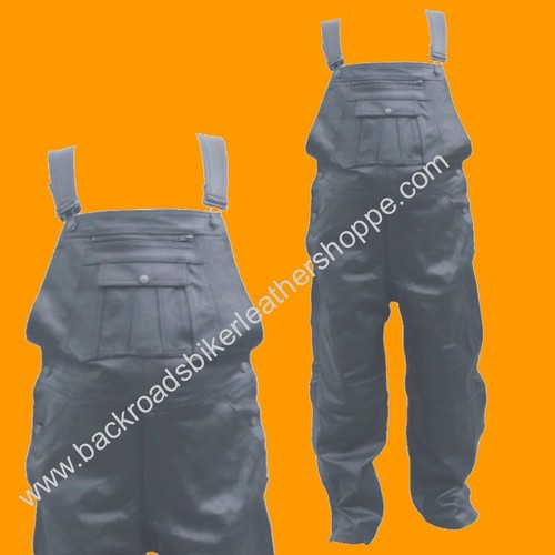 Mens womens black leather bib - womens,