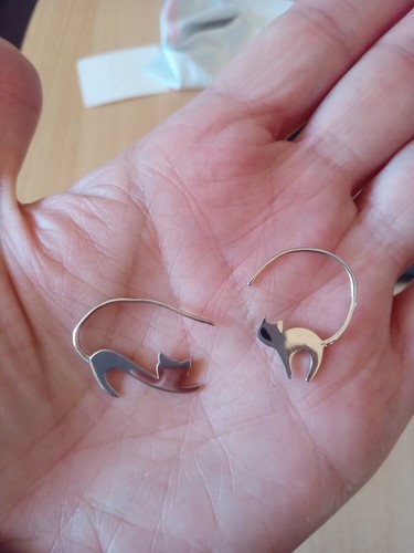 Boucles oreilles chats en - boucles, d'oreilles