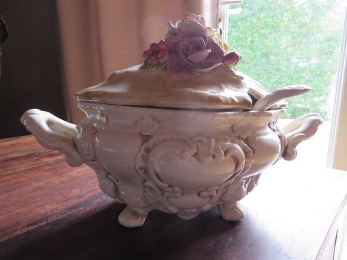 Soupière ancienne faïence - soupière,