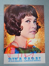 Photo dédicacée Rika Zaraï - années 60  -  14,5 cm x 10 cm - Autographe