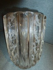 PIERRE D'AVESN VASE ART DECO FORME ETOILE A 14  ARRETES  1940