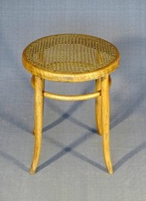 Tabouret bistrot bas canné