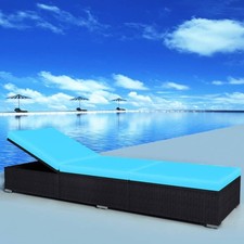 Chaise Longue Résine Tressée