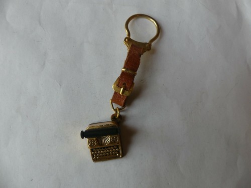 Porte clé cuir metal dore - clÉ,