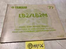 Yamaha BOP 50 LB2 LB2M guide du modèle entretien 1979