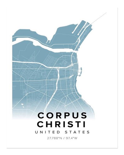 Corpus christi plan ville - plan, de