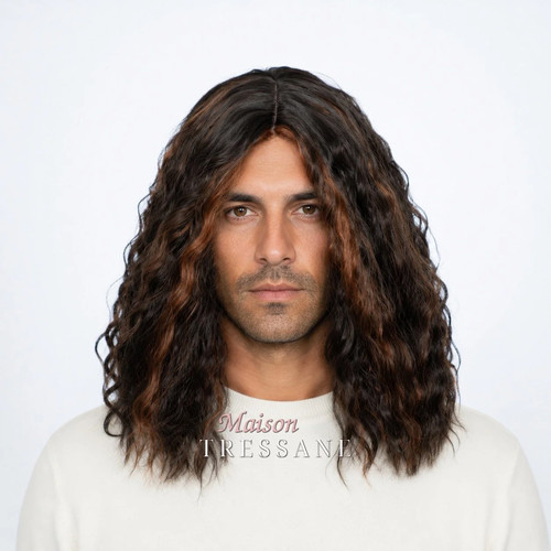 Perruque homme brun - , foncé