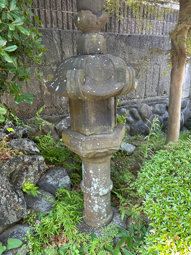 Antique japanese stone lantern - antique,