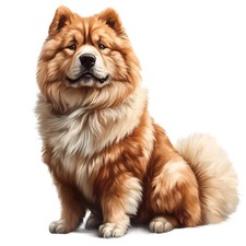 3 x autocollants Chow Chow