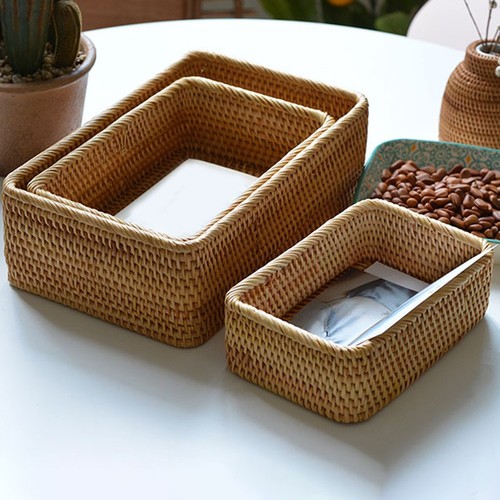 Panier carré rotin pour - panier,