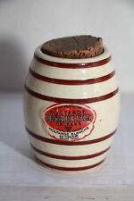 moutardier Faïencerie de Sarreguemines D. V. avec bouchon