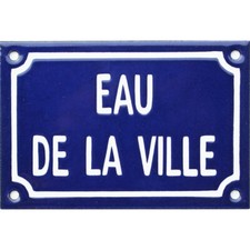 Plaque de rue émaillée de