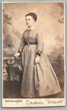 CDV 1870 Jeune Femme nommée Devaux Photo Ancienne Berthon  à St Etienne 42 Foto