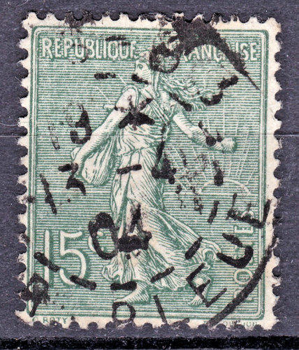 Timbre 1903 france semeuse - 1903, n°