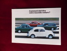 Catalogue auto : volkswagen VW cox coccinelle combi / 1968