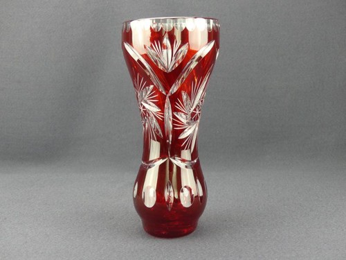 Vase cristal taillé de - en,