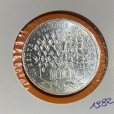 100 Francs Panthéon 1982 SUP commémorative Argent
