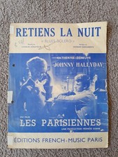 Partition JOHNNY HALLYDAY - CATHERINE DENEUVE - RETIENS LA NUIT