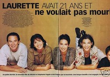 Coupure de presse Clipping 2002  Laurette Fugain (10 pag) ne voulait pas mourir
