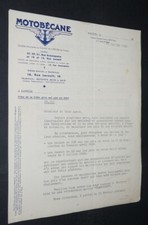 EN-TETE 1940 MOTOBECANE PANTIN VELOMOTEUR SUPER KICK 40 BICYCLETTE VELO CYCLE