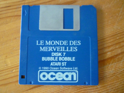 Jeu atari bubble bobble - st,