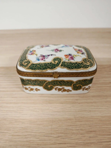Ancienne boite porcelaine - boite,