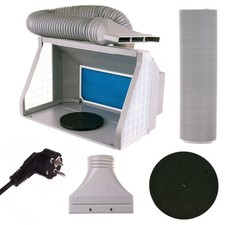Cabine de pulvérisation pour aérographe Unité d'extraction de deux ventilateurs 