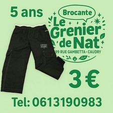 Pantalon noir taille 5 ans
