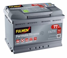 Batterie démarrage voiture Fulmen FA770 12v 77ah 760A 278x175x190mm varta E44