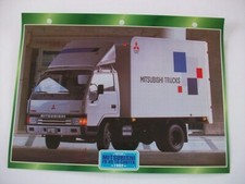 CARTE FICHE CAMION PORTEUR MITSUBISHI FB 60 TD CANTER 1992