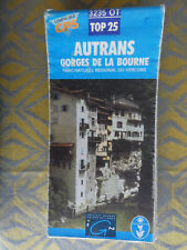carte IGN bleue 1/25000 3235 OT top 25 autrans gorges bourne edition 2  1997