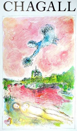 Chagall marc affiche produite - marc,