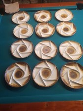 Lot de 12 Assiettes à Fondue