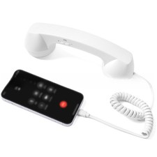 Combiné téléphonique filaire rétro type C compatible avec pour appareils mob