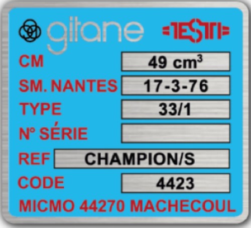 Autocollant gitane testi - gitane,