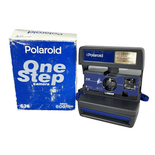 Polaroid camera blue one step - camera,