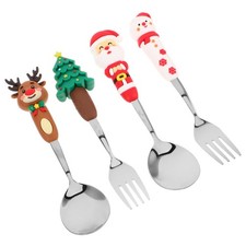  4 Pcs Service Vaisselle Noel