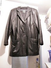 veste cuir femme taille 42,parka Cuir,blouson femme ,vintage