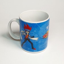 Ancien Mug Tasse BEYBLADE Toupie METAL FUSION Bleu Rare Dessin Animé No Bakugan