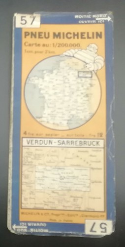 Ancienne carte michelin - ancienne, n°57